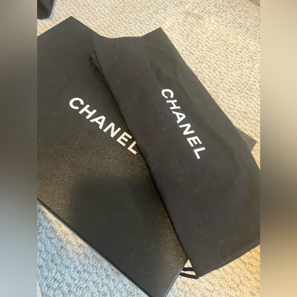 Chanel shoes / platform authentic metallic silver/black CC size 39 - Picture 12 of 12